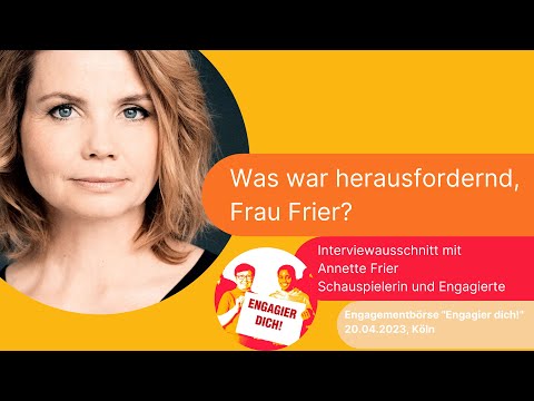 Engagier dich! Engagementbörse für die ehrenamtliche Geflüchtetenarbeit/ Gespräch mit Annette Frier