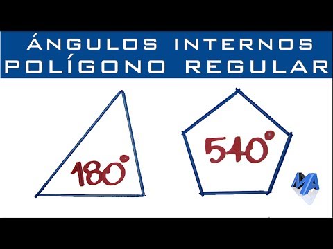 Suma de los ángulos internos de cualquier polígono regular