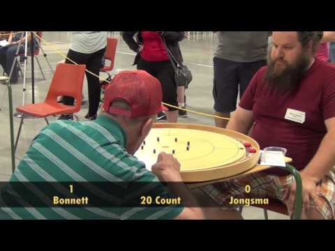 Crokinole 2017 World Championship Top 4 - Bonnett v Jongsma