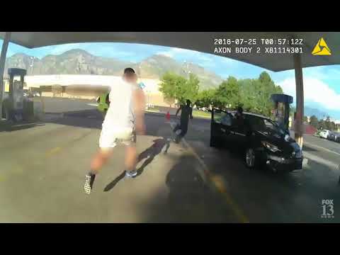 Bystander body slams suspect who attacked officer
