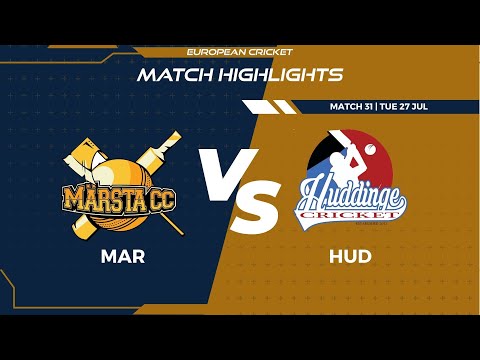 Match 31 - MAR vs HUD | Highlights | FanCode ECS Sweden Stockholm Day 8 | Stockholm 2021 | ECS21.586