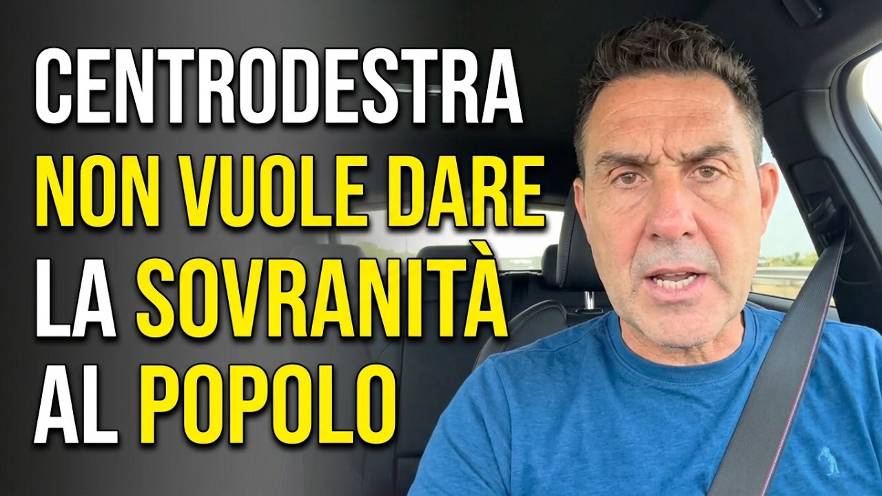 VANNACCI: "IL CENTRODESTRA NON VUOLE DARE LA SOVRANITÀ AL POPOLO, BOCCIATO NOSTRO EMENDAMENTO"