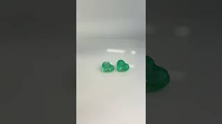 Esmeralda Coração 10.5x9.5mm - Vídeo