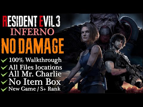 【RE3:Remake】NO DAMAGE/Inferno/S-Rank - 100% Walkthrough
