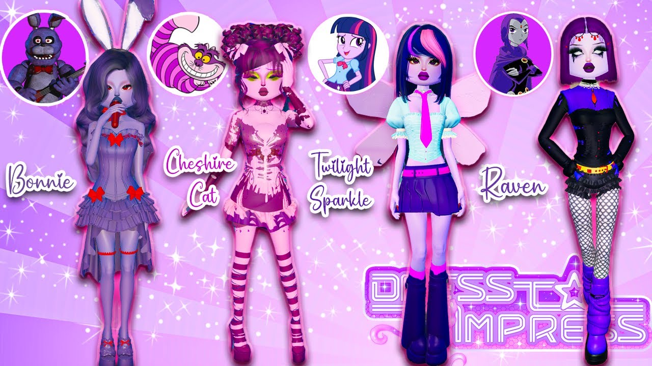 Recreating ICONIC PURPLE CHARACTERS In Dress To Impress