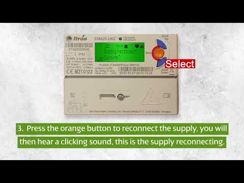 How to reconnect your Itron EM425-UK2 smart Pay As You Go electricity meter
