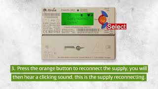 How to reconnect your Itron EM425-UK2 smart Pay As You Go electricity meter