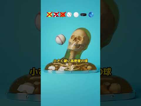 最も強い衝撃を与えるボールはどれか？