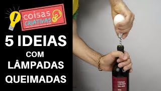 5 ideias criativas de artesanato com lmpadas queimadas - Artesanato com Lmpadas Queimadas