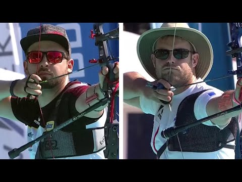 Maximilian Weckmueller v Jean-Charles Valladont – recurve men's quarter | 2021 European Olympic qual