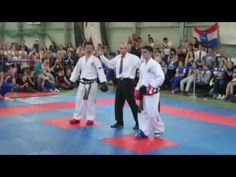 ПРО-таэквондо ИТФ Кубок Покрова 2016 Игнатенко Марк - Одинаев Ильхом -63 кг финал