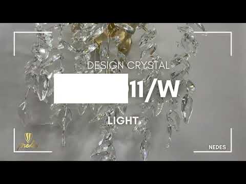 Křišťálové nástěnné svítidlo 3xG9/40W/230V zlatá