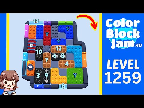 Color Block Jam Level 1259 Solution Walkthrough