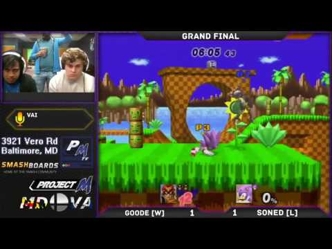 Project M at Xanadu 12/12/16 Grand Finals - Goode (Sonic) vs SonED (C. Falcon)