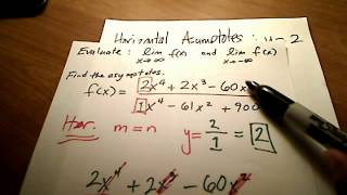 Calc I: Horizontal & Vertical Asymptotes with Limits @ Infinity