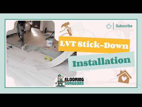 LVT Stick Down Flooring Fitting: The Most Satisfying Process You’ll See Today