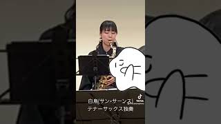 Download lagu 白鳥(サン=サーンス)｜テナーサックス独奏【演奏会より】 #白鳥#theswarm #tenorsax#saxophone#shorts mp3