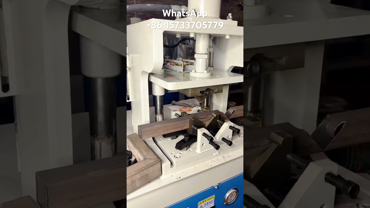 Hydraulic square tube corner cutting machine Made in China #cnc #machine