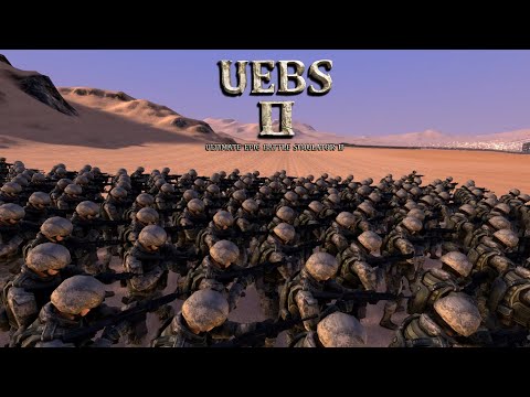 17000 Afrika Corp 2S vs 13000 Modern Soldiers . Ultimate Epic Battle Simulator 2  UEBS 2