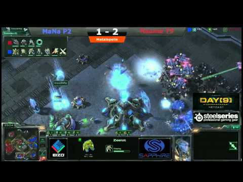 DreamHack 2010 - Stacraft II - MouzNaama (T) VS MouzMana (P) Part 6/8