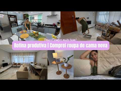 Productive day here! | Fresh lunch! | Cleaned and organized the living room! | Bought new bed lin...