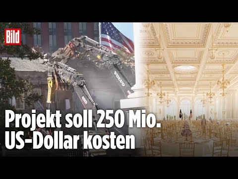 Weißes Haus: Trump reißt Ostflügel für Prunk-Ballsaal ab