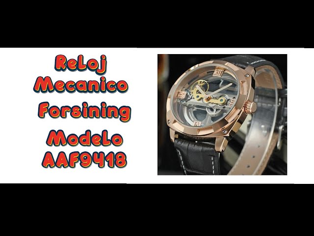 Vídeo relacionado con FORSINING Reloj automático, reloj de pulsera mecánico para hombre, octogonal, resistente al agua, de moda, relojes esqueleto únicos, lujosa correa de acero inoxidable plateado