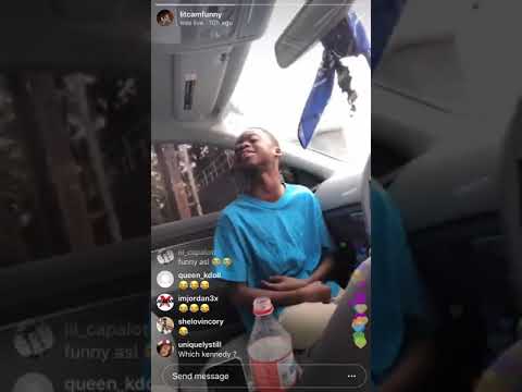 Litcamfunny aka Dr.Lizard on Instagram live answering questions. Snapping on fans in the comments😂