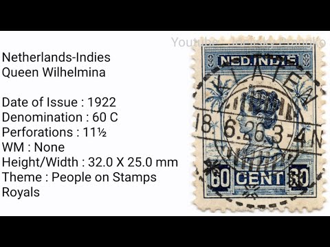 Netherlands-Indies - Queen Wilhelmina 1922 #stamp #stamps #postagestamp #postagestamps