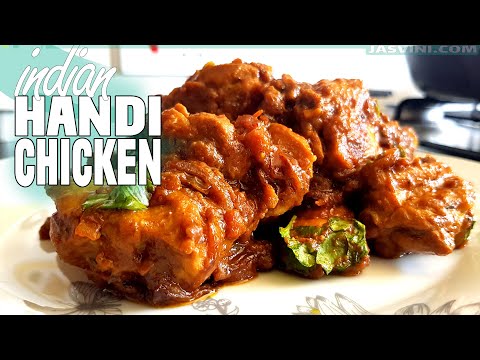 Chicken Handi popular Indian Restaurant recipe by Sri Lankan Girl | 4K