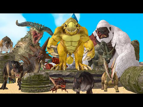 Death Run Who will win - Saber Tooth Tiger Vs, Dinosaurs, Lion, Animal Rebellion Battle Simulator