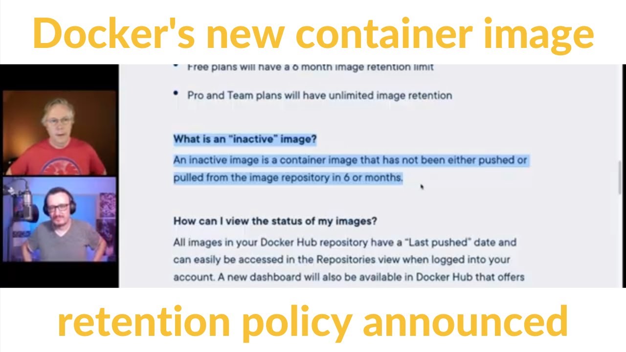 Docker's new container image retention policy announced