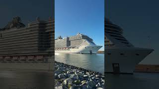MSC Seashore sounding her horn! #shorts #msc #mscseashore #msccruises #cruiseship #portcanaveral