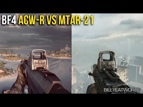 Battlefield 4 (PS4) - ACW-R vs MTAR-21 - Weapon Comparison (BF4 Gameplay)