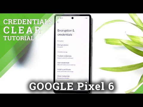 How to Clear Credentials on GOOGLE Pixel 6 – Remove Certificates