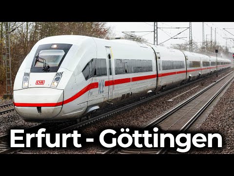 ICE 4 im Schneegestöber durch's Werratal | 4K Führerstandsmitfahrt Erfurt - Göttingen | Baureihe 412