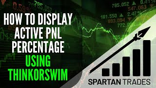 How to Display Your Active PNL Percentage While in a Trade Using ThinkOrSwim