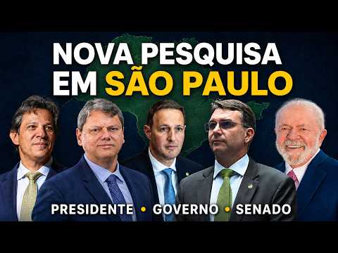 QUEM VENCE EM SÃO PAULO? NOVA PESQUISA PARA PRESIDENTE, GOVERNO E SENADO!