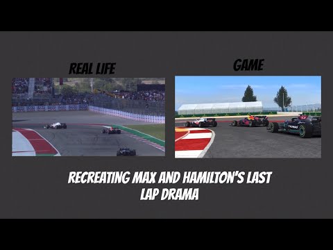 Recreating Max and Hamilton’s Last Lap Drama At The 2021 US GP!