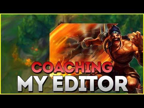 COACHING MY SILVER EDITOR! (League of Legends Patch 9.13)