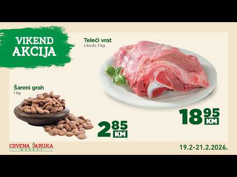 Crvena jabuka market - Vikend akcija 19.2. - 21.2.2026.