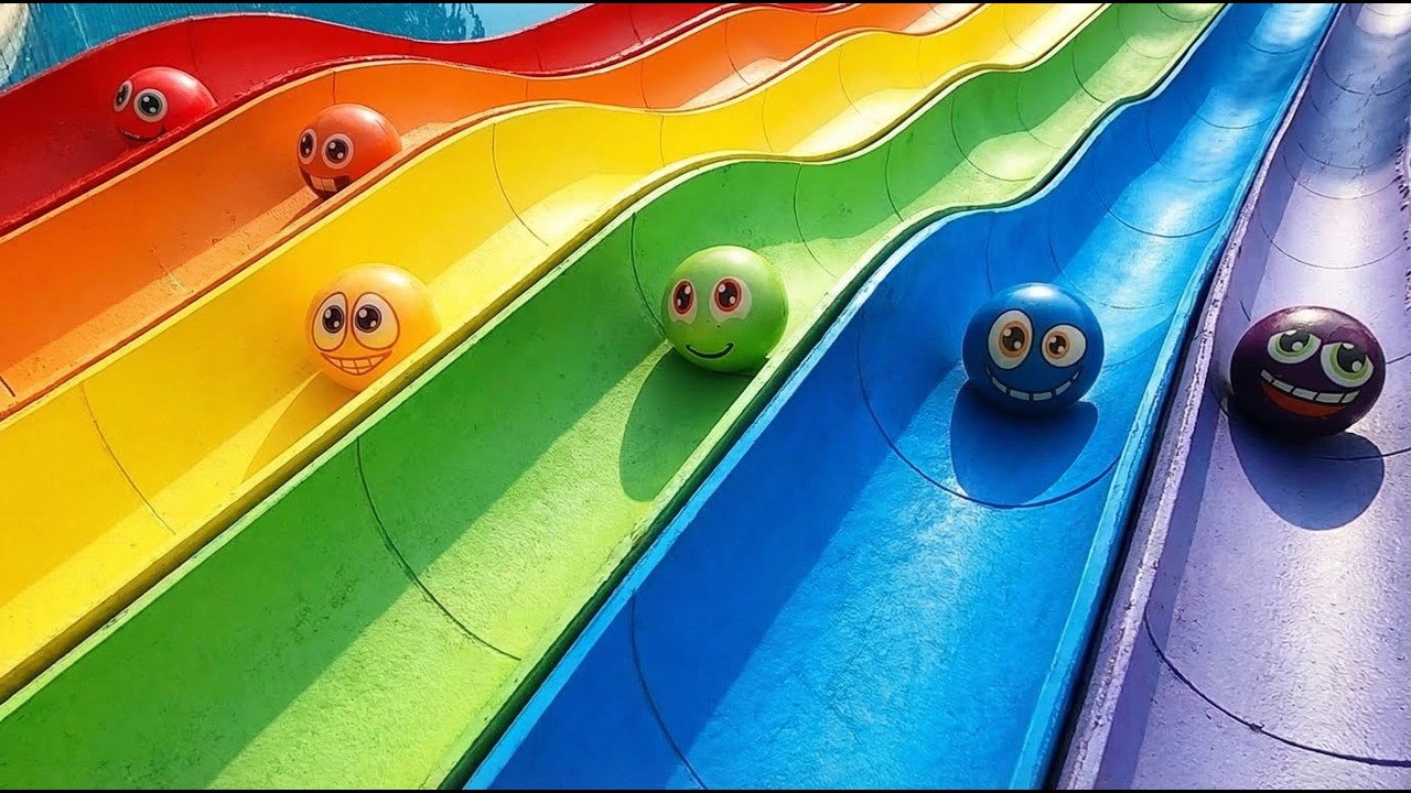 Marble Run Race ASMR 1000 Marbles Rain Gutter VS Mega Whirlpool ASMR Amakandu 3