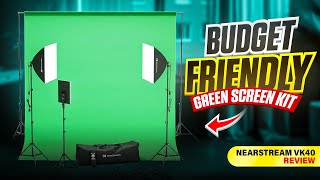 BEST BUDGET Green Screen for Streaming! | NearStream VK40 Review