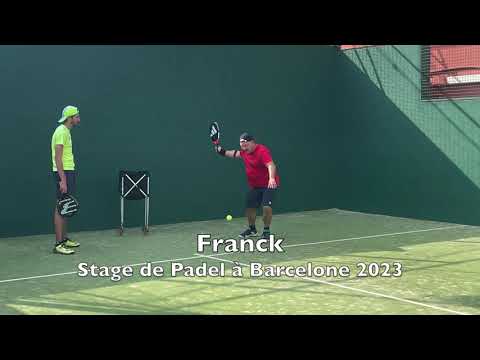 Franck en stage de Padel à Barcelone