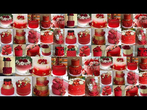 ❤️🎂Red Cake/Red Colour Cake Designs 2024/Cake Design/Birthday Cake Designs/Anniversary Cake Design