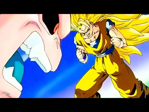 SSJ3 Goku vs Kid Buu Full Fight Bruce Faulconer 4K A.I Upscale