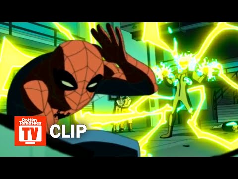 The Spectacular Spider-Man (2008) - Spider-Man vs. Electro Scene (S1E2)
