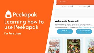 Learning How to Use Peekapak | Free User Accounts