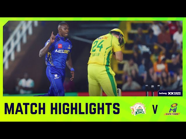 Joburg Super Kings vs MI Cape Town | Match 20 Highlights | Betway SA20 Joburg Super Kings vs MI Cape Town | Match 20 Highlights | Betway SA20