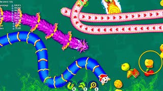 Crazy Worm Zone Moments | From Small to Giant 🐍 #wormzone